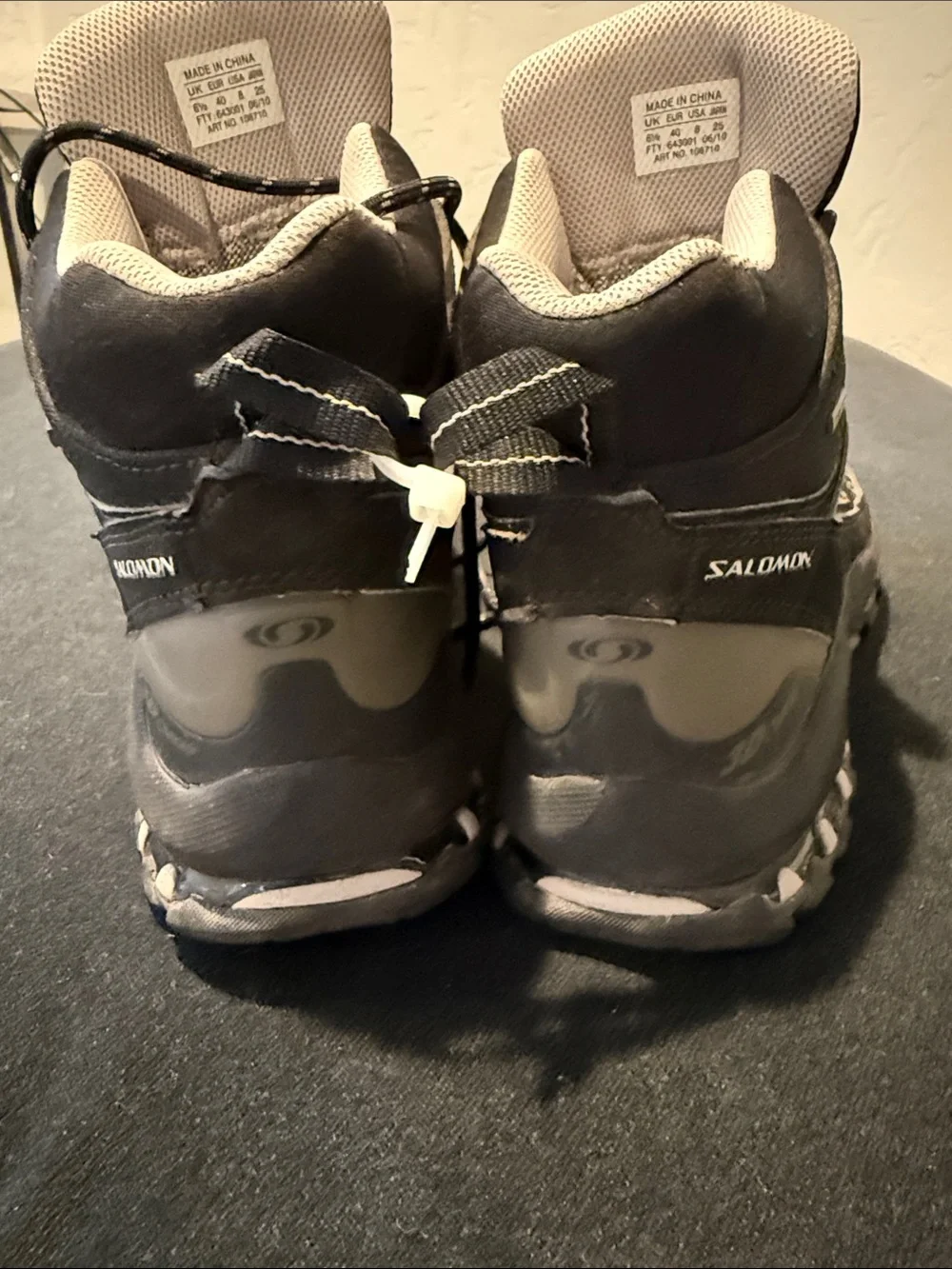 Salomon Black Hiking Boot with Tan Accents